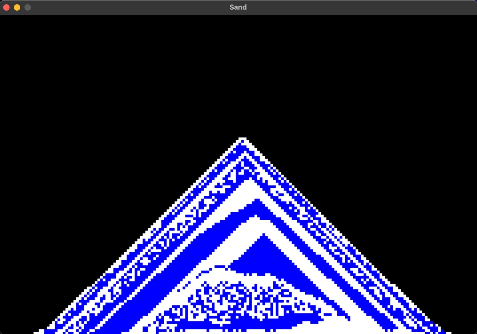 Sand simulation using C